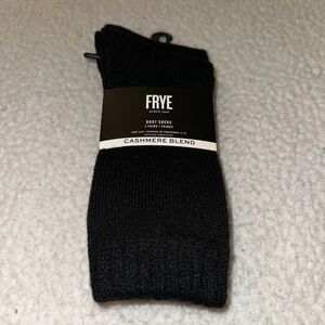 Frye Women’s Cashmere Blend Boot Socks 2 Pairs Solid Black NWT